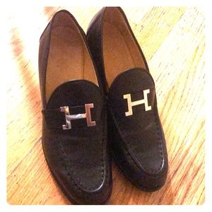 Hermès women’s loafers with heel